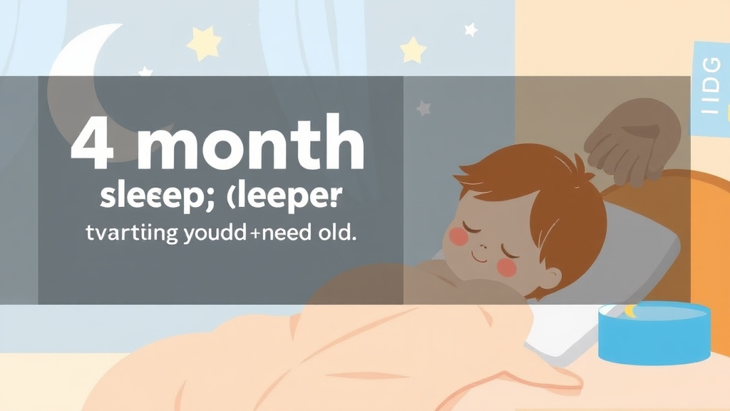 Educational graphic covering the essentials of 4 Month Old Sleep Guide: Everything You Need to Know
