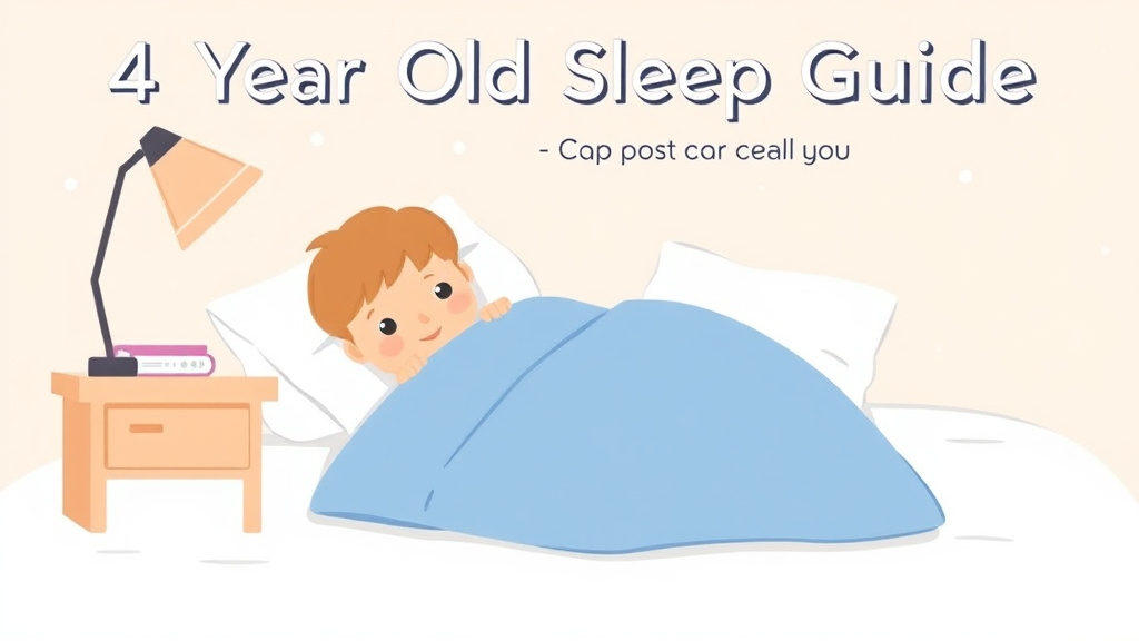 Illustration breaking down the fundamentals of 4 Year Old Sleep Guide: Everything You Need to Know