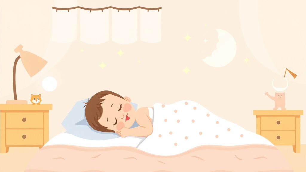 Clear illustration of baby Sleep 6 To 12 Months with supporting details