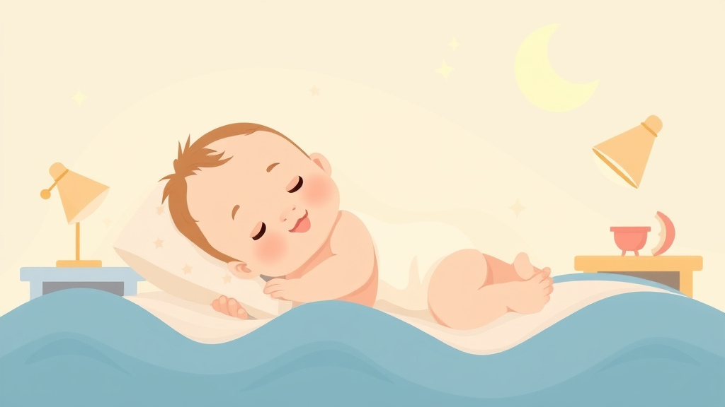 Educational graphic covering the essentials of baby Sleep First 6 Months
