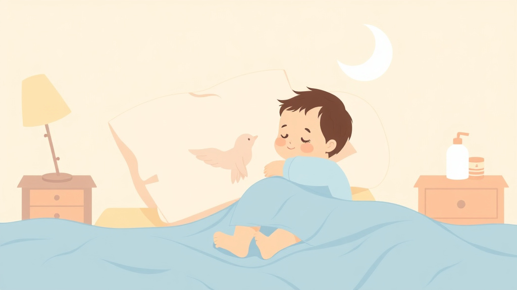 Illustration breaking down the fundamentals of breastfed Baby Sleep Patterns