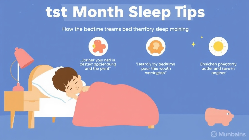 Practical checklist visual for first Month Sleep Tips