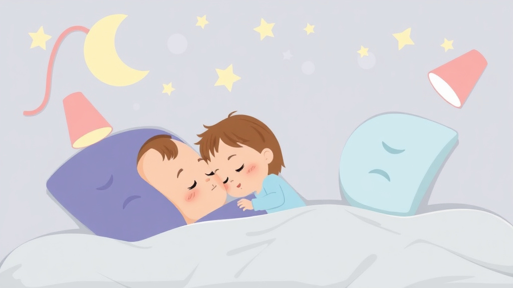 A professional illustration depicting formula Fed Baby Sleep Patterns