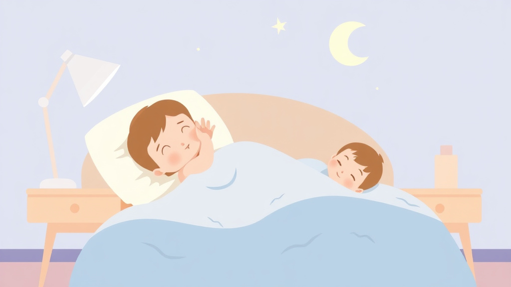 A professional illustration depicting how Baby Sleep Differs From Adult Sleep