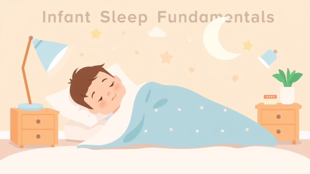 An informative visual explaining infant Sleep Fundamentals for beginners and professionals