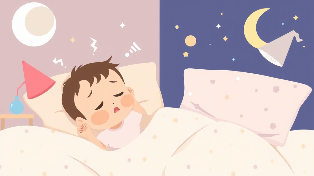 Clear illustration of newborn Day Night Confusion with supporting details