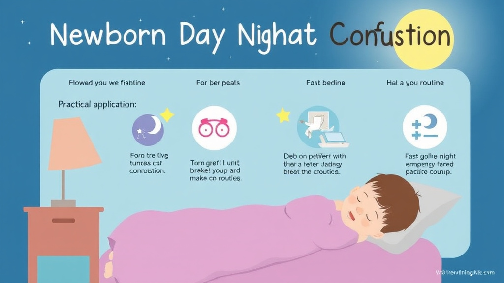 Practical checklist visual for newborn Day Night Confusion