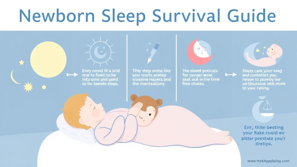 Step-by-step visual guide for implementing newborn Sleep Survival Guide