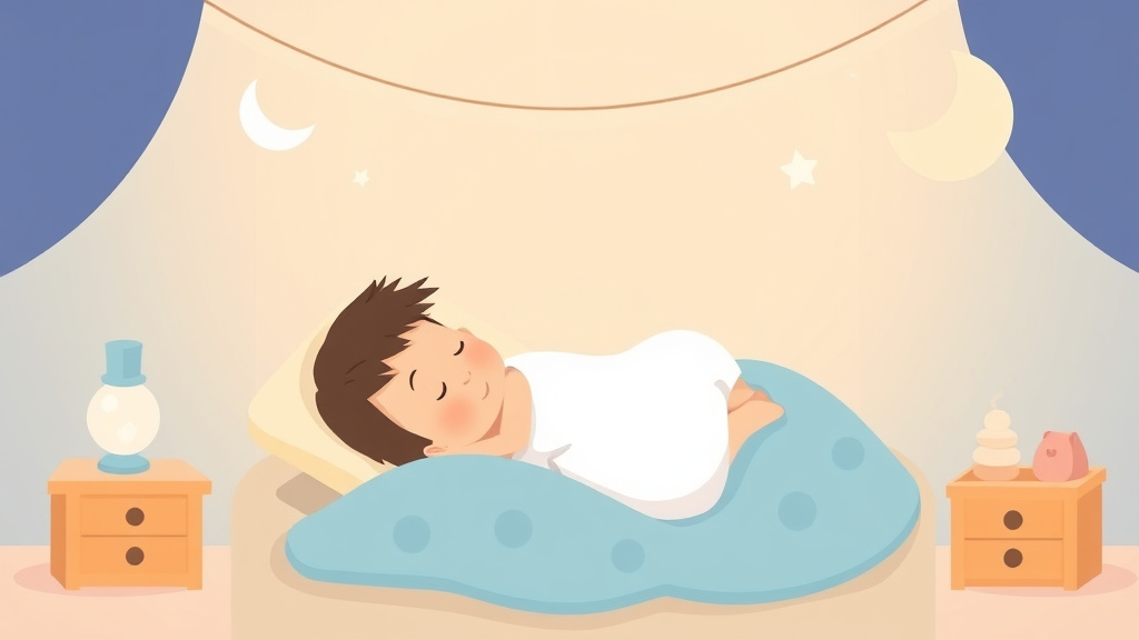 A professional illustration depicting premature Baby Sleep Guide