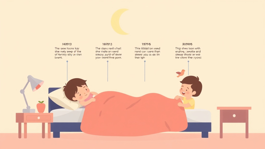 Educational graphic covering the essentials of sleep Development Timeline