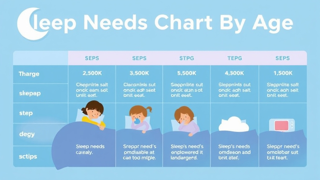 Practical checklist visual for sleep Needs Chart By Age