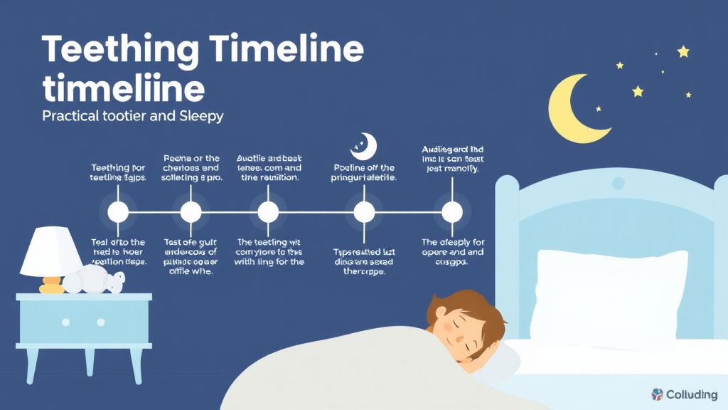 Practical checklist visual for teething Timeline And Sleep