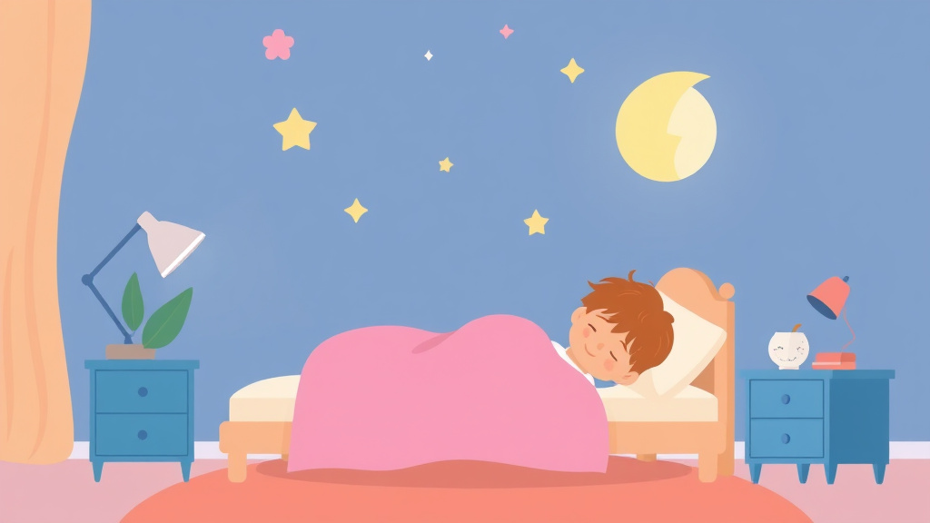 Visual overview of what Sleeping Through The Night Means with key concepts highlighted