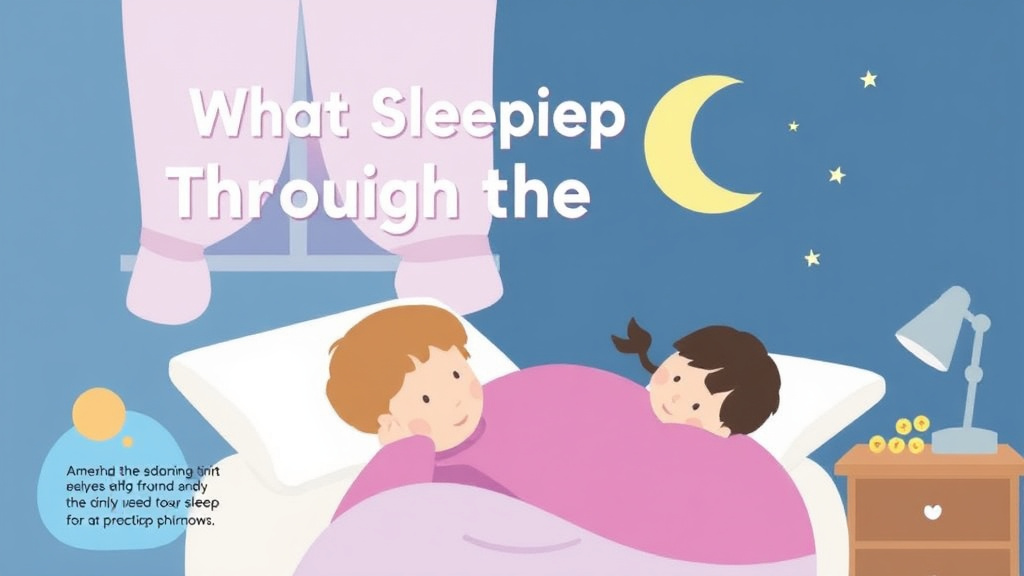 Process flow illustration for putting what Sleeping Through The Night Means into action