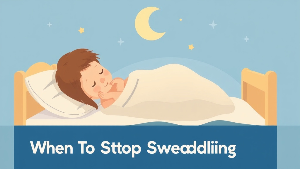 Educational graphic covering the essentials of when To Stop Swaddling