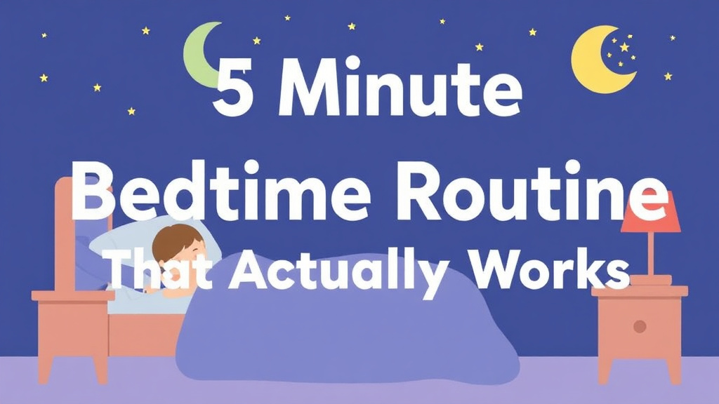 Process flow illustration for putting 5 Minute Bedtime Routine That Actually Works into action