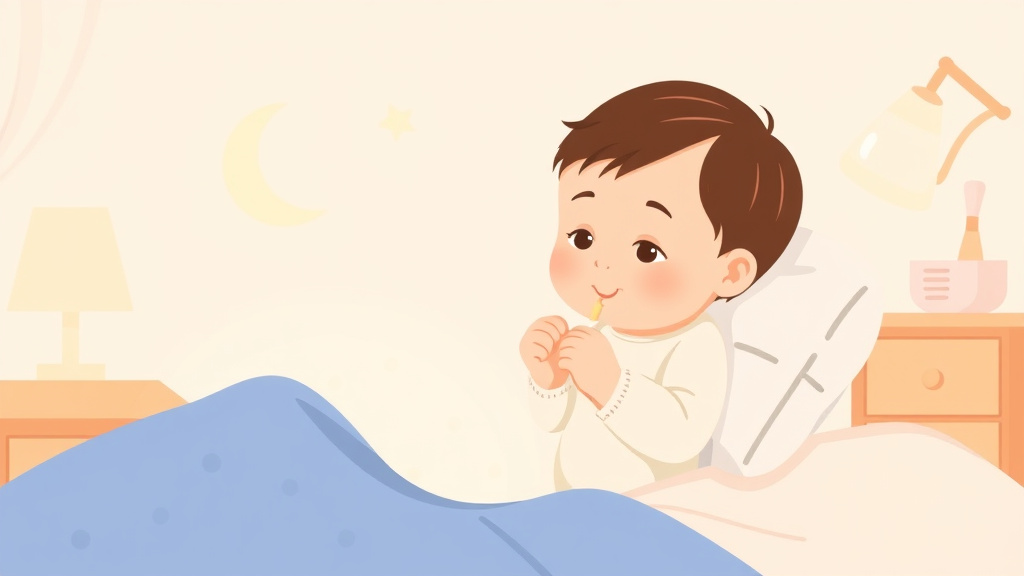 Educational graphic covering the essentials of bedtime Routine for a 6 Month Old: Step by Step