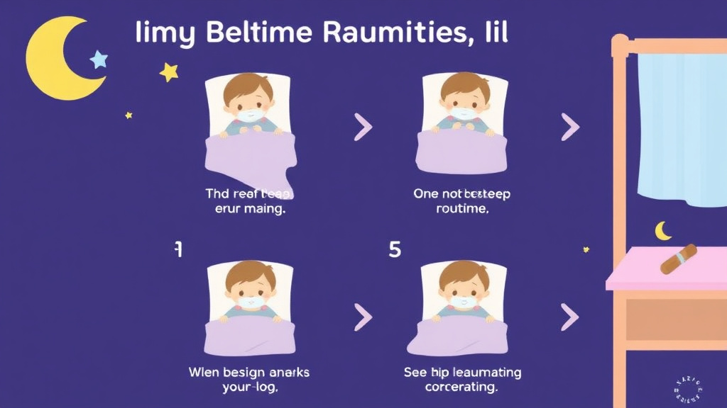 Process flow illustration for putting bedtime Routine for a 9 Month Old: Step by Step into action