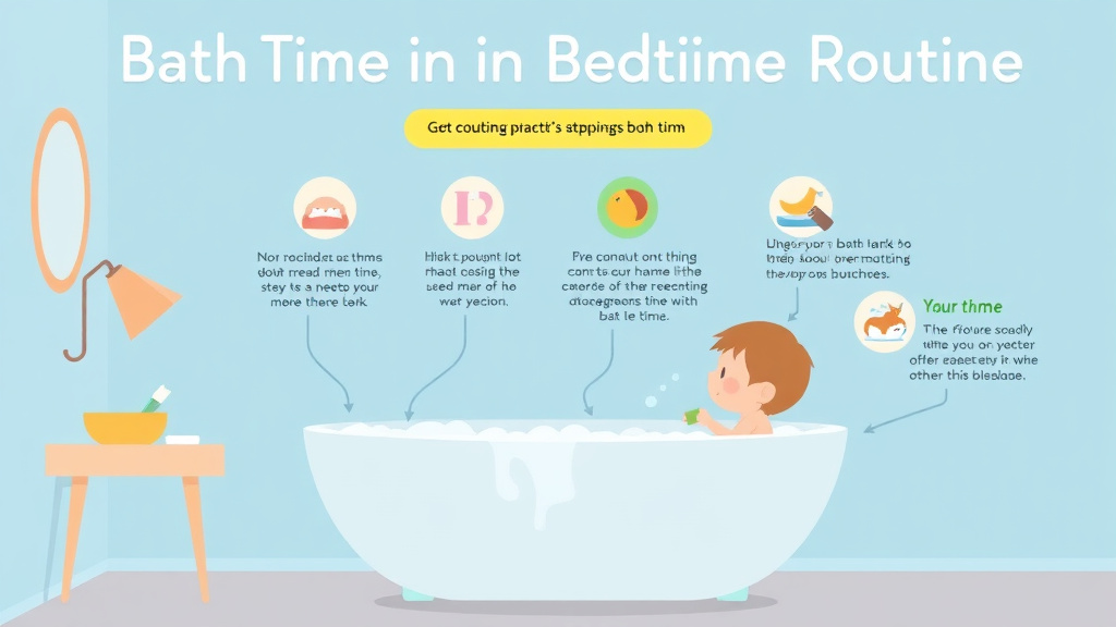 Hands-on guide visualization for bath Time In Bedtime Routine