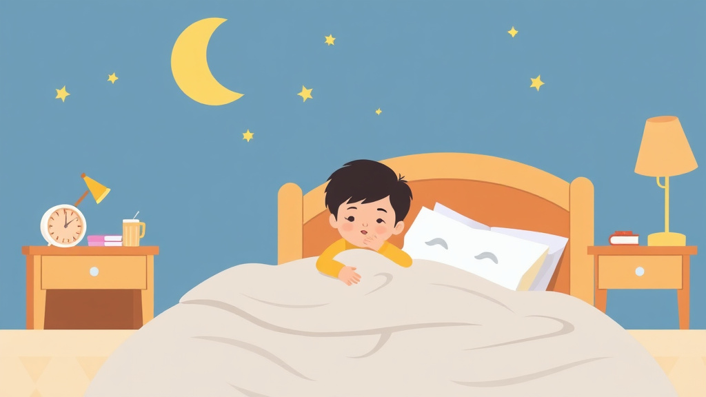 Clear illustration of bedtime Anxiety In Children with supporting details