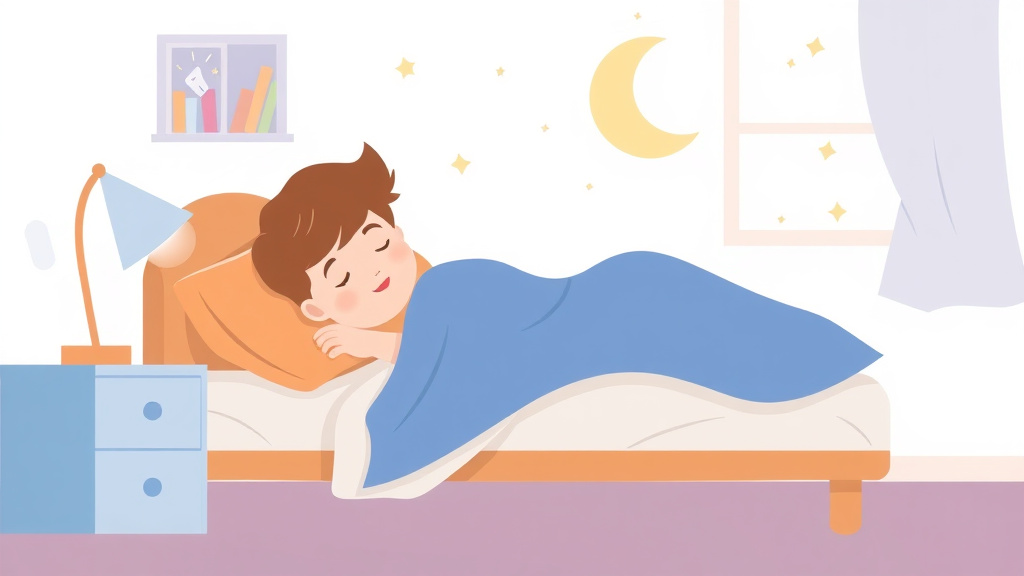 A professional illustration depicting bedtime Routine And Sleep Training