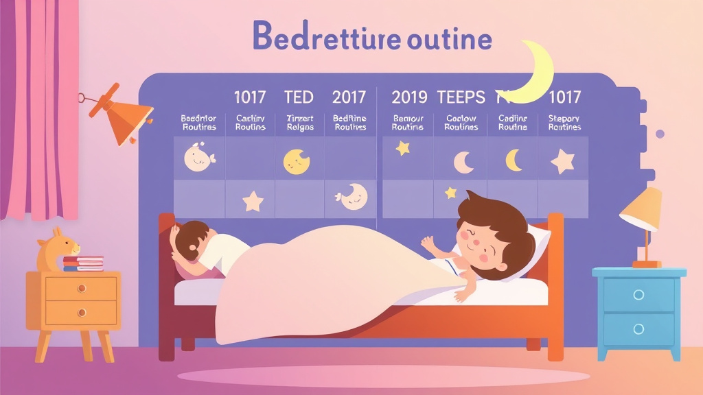Educational graphic covering the essentials of bedtime Routine Chart