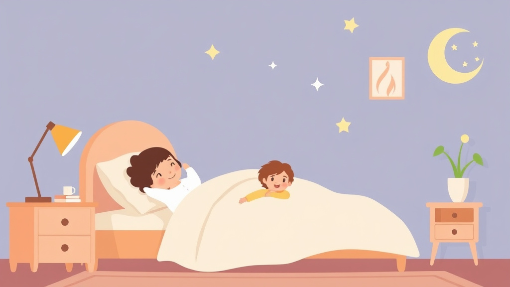 Educational graphic covering the essentials of bedtime Routine Tips for Single Parents