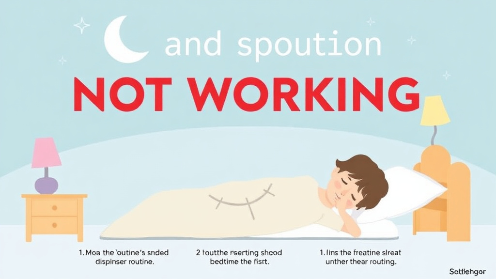 Process flow illustration for putting bedtime Routine Not Working into action