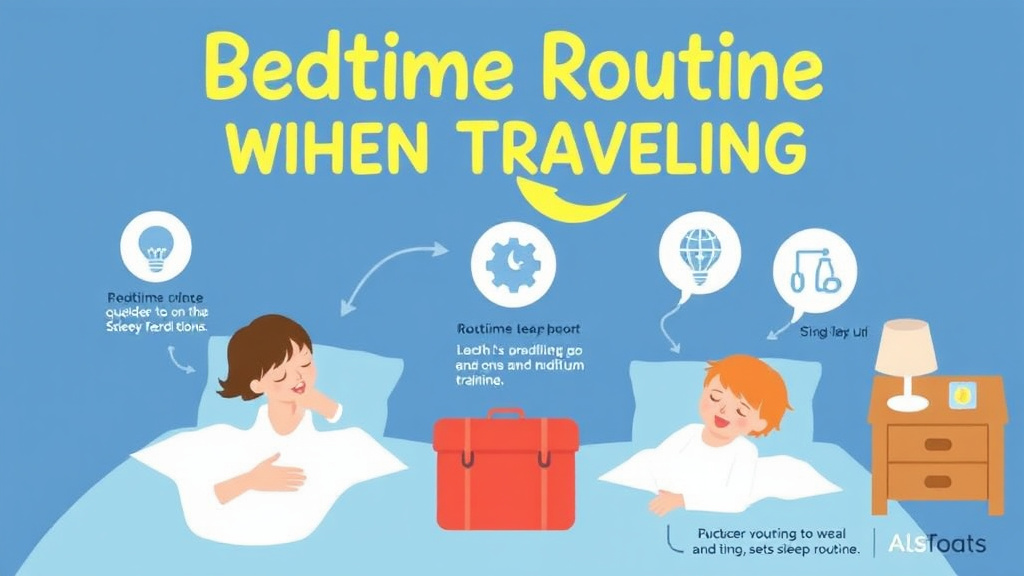 Practical checklist visual for bedtime Routine When Traveling