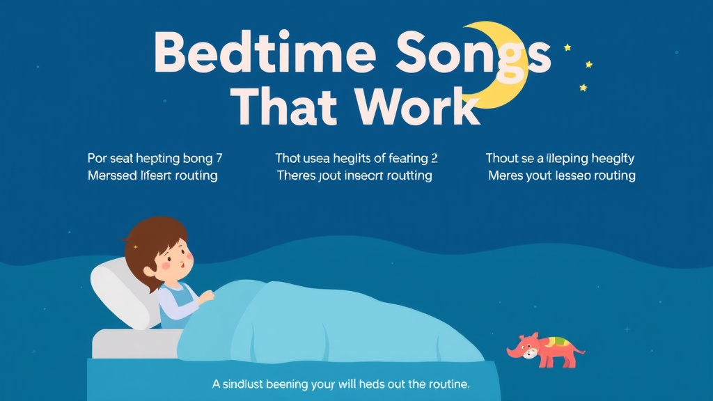 Real-world application diagram for bedtime Songs That Work