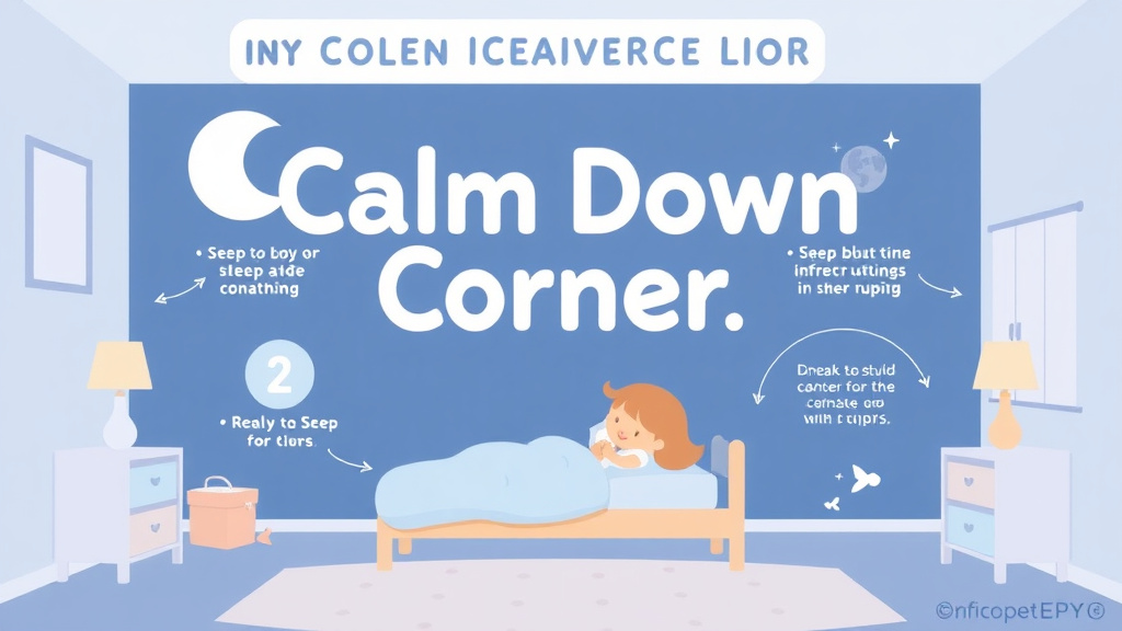 Action-oriented illustration showing how to apply calm Down Corner For Toddlers