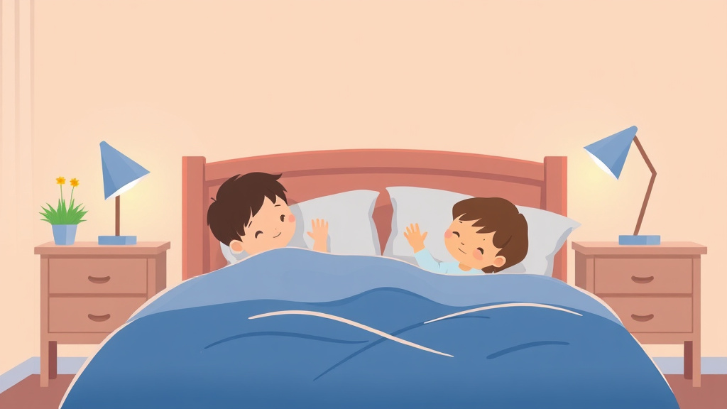 A professional illustration depicting dim Lights Before Bed