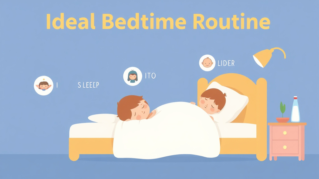 An informative visual explaining ideal Bedtime Routine Steps for beginners and professionals