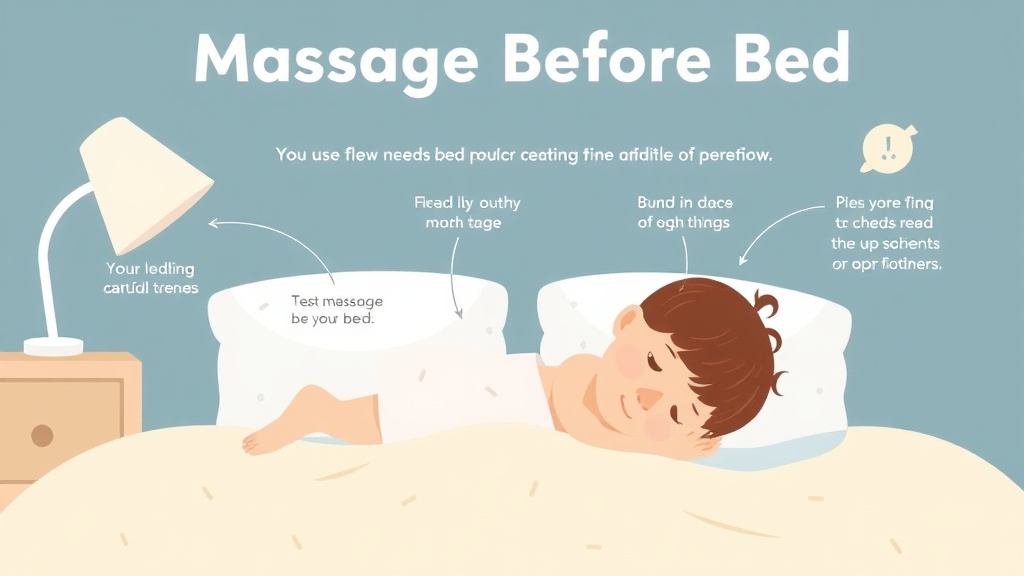 Step-by-step visual guide for implementing massage Before Bed