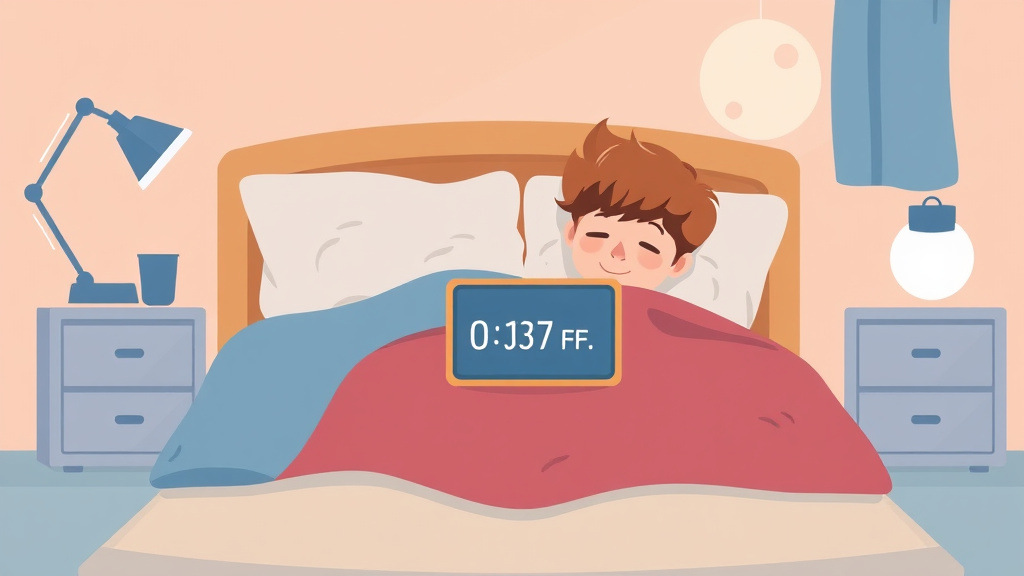 Illustration breaking down the fundamentals of screen Time Cutoff Before Bed