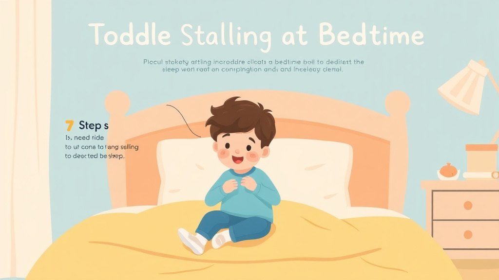 Hands-on guide visualization for toddler Stalling At Bedtime