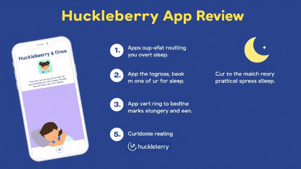 Practical workflow diagram for huckleberry App Review