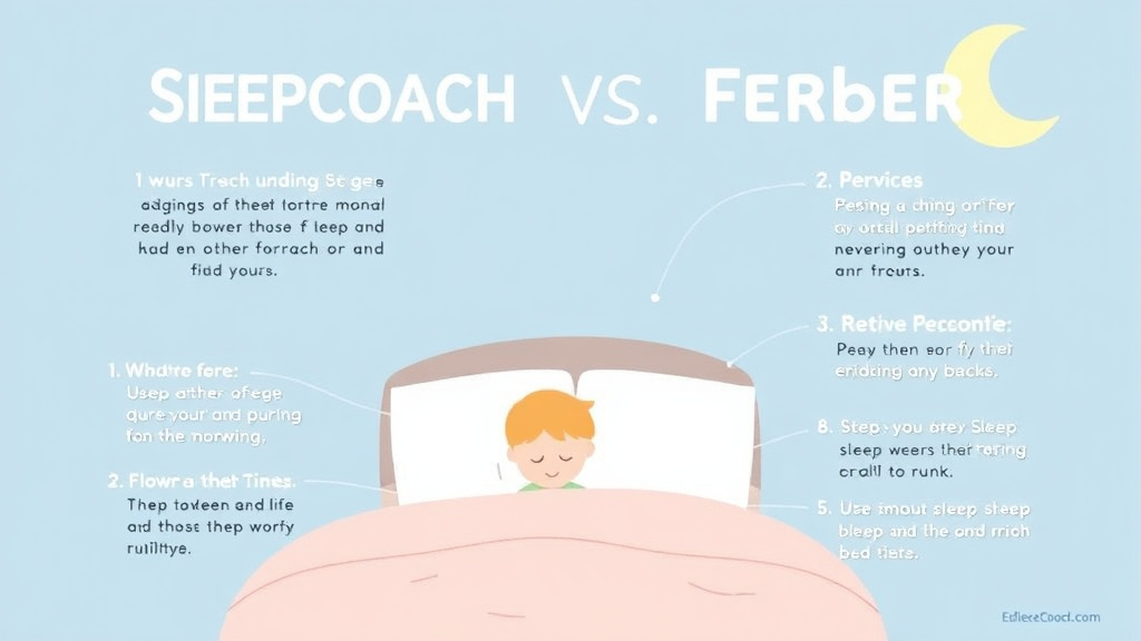 Process flow illustration for putting sleepcoach Vs Ferber Book into action