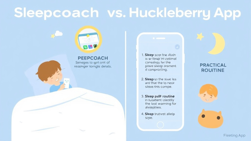 Practical workflow diagram for sleepcoach Vs Huckleberry App