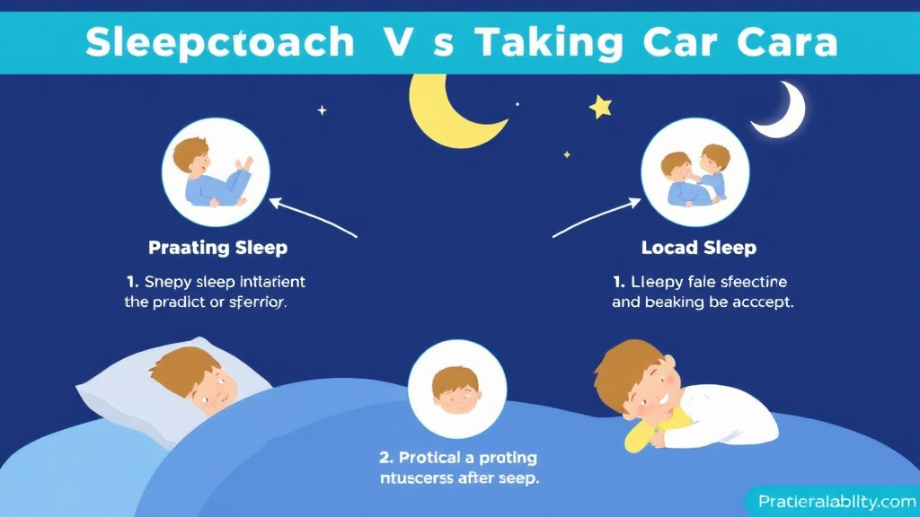 Hands-on guide visualization for sleepcoach Vs Taking Cara Babies