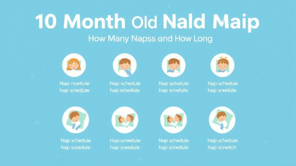 Visual guide for practical steps in 10 month old nap schedule: how many naps and how long