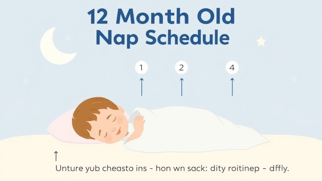 Visual guide for practical steps in 12 month old nap schedule: how many naps and how long