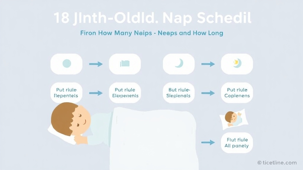 Visual guide for practical steps in 18 month old nap schedule: how many naps and how long