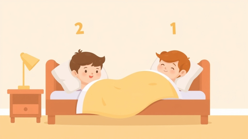 Illustration showing key concepts related to 2 to 1 nap transition