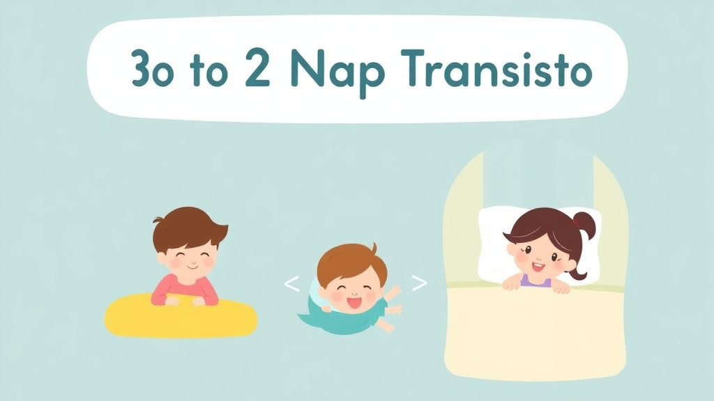 Visual guide for practical steps in 3 to 2 nap transition