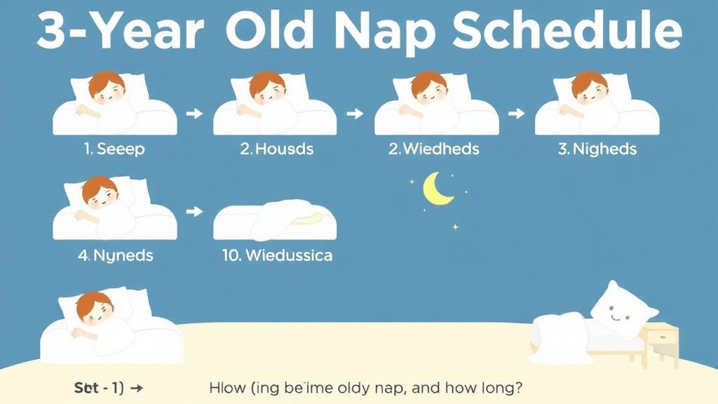 Visual guide for practical steps in 3 year old nap schedule: how many naps and how long
