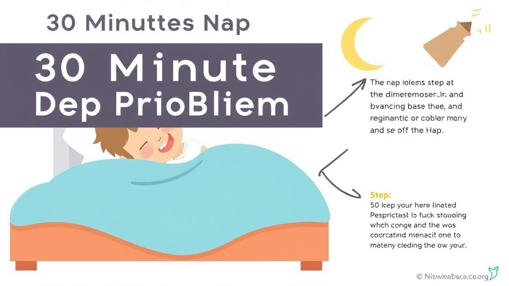 Visual guide for practical steps in 30 minute nap problem