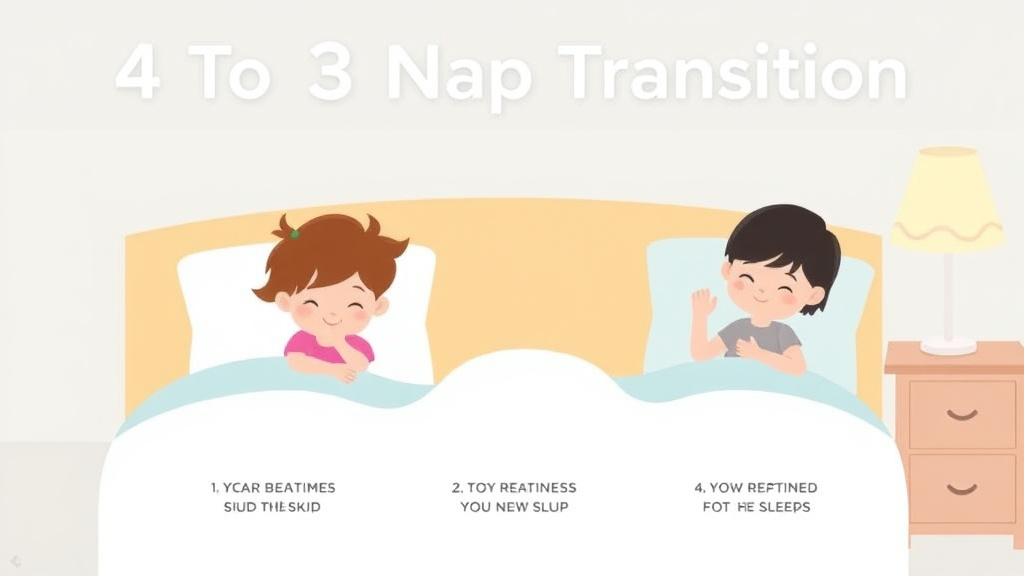 Visual guide for practical steps in 4 to 3 nap transition