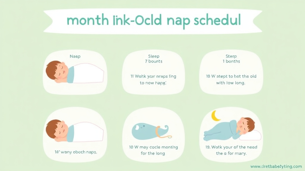 Visual guide for practical steps in 6 month old nap schedule: how many naps and how long
