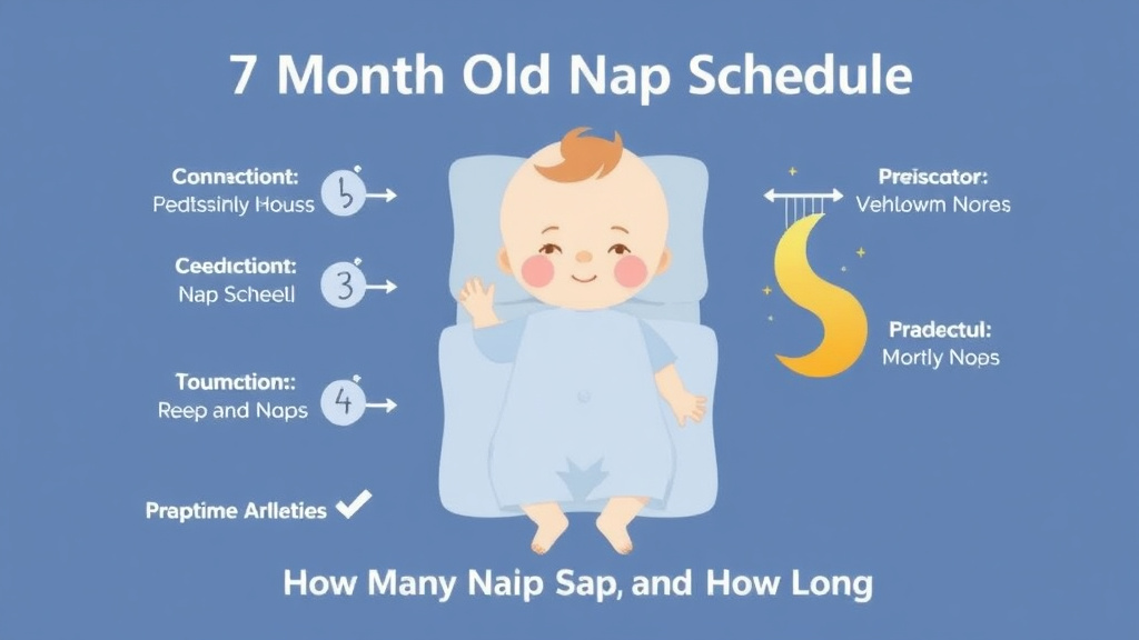 Visual guide for practical steps in 7 month old nap schedule: how many naps and how long